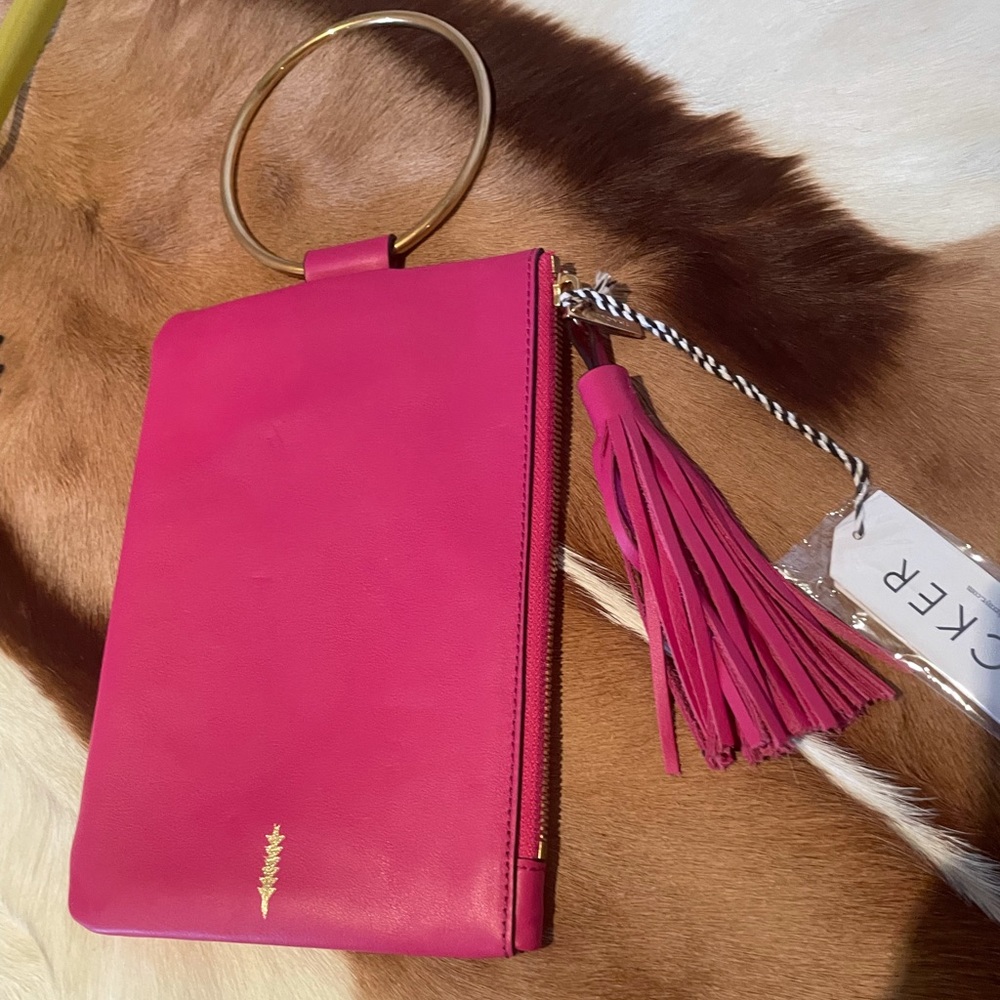 Nolita Clutch Hexa-Pink Pebble